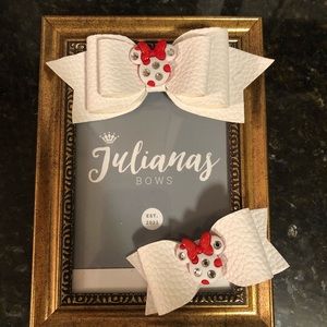 Minnie Mouse Rhinestone Embellished Hair Bows